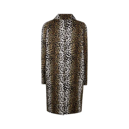 Patterned Button-Up Coat