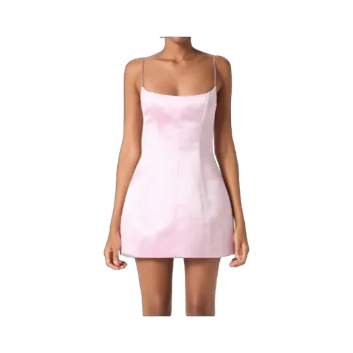 Spaghetti Strap Satin Mini Dress