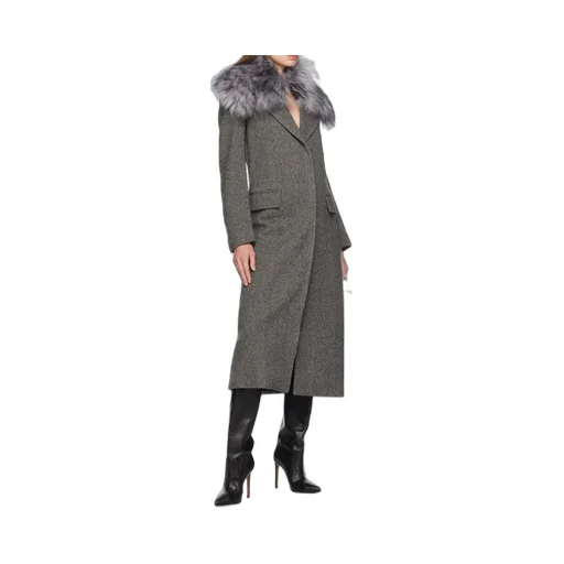 Herringbone Pattern Coat