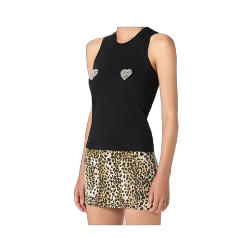 Heart-Appliqué Tank Top
