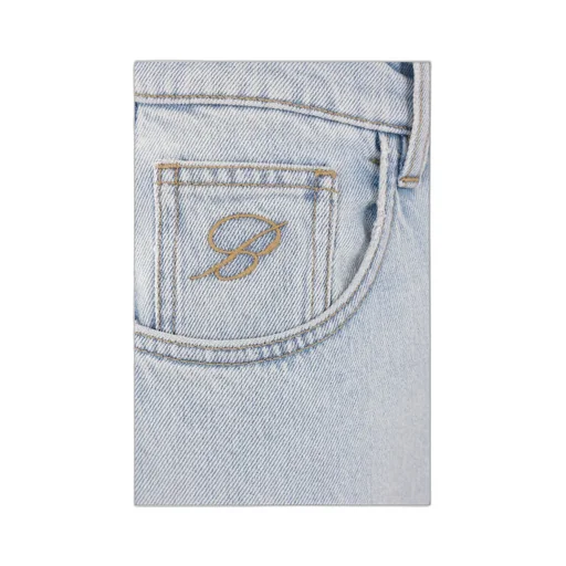 Logo Patch Straight-Leg Jeans