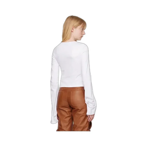 Round Collar And Long-Sleeved T-Shirt