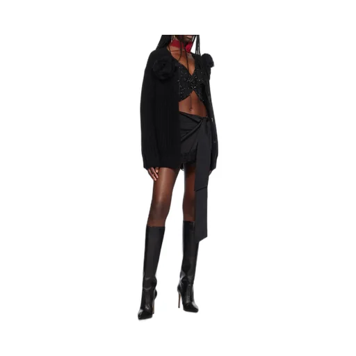 Lace-Trim Mini Skirt