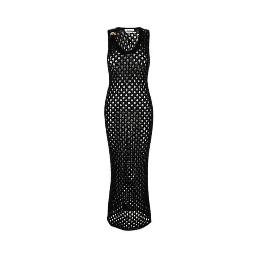 Open Knitwork Long Dress