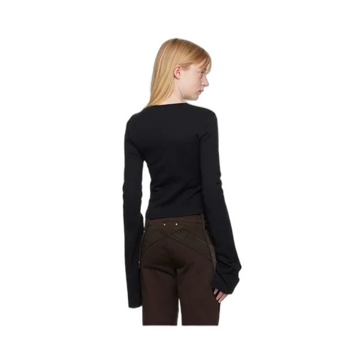 Crystal Decorated Long-Sleeved T-Shirt