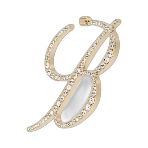 B-Motif Earring With Crystal Embellishment