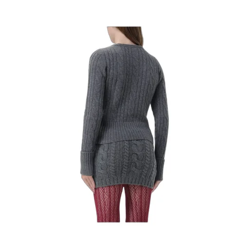 Cable-Stitch Crew-Neck Sweater