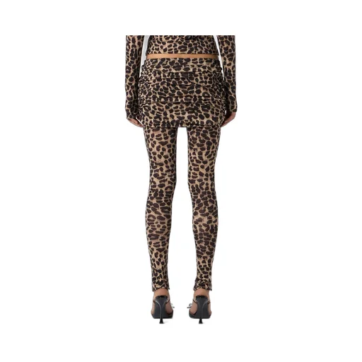 Leopard-Print Wool Leggings