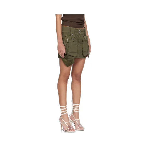 Medium Waist Miniskirt With Pockets