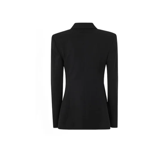 Bow Detailed Single-Breasted Jacket