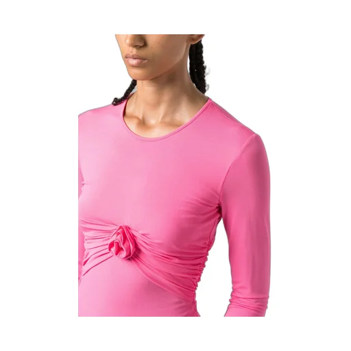 Pleated Long-Sleeved T-Shirt
