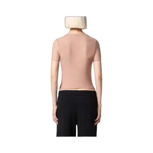 Tulle Round Neck T-Shirt