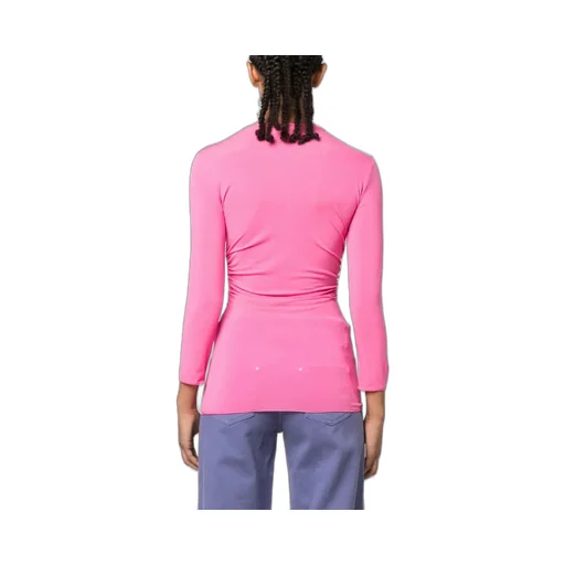 Pleated Long-Sleeved T-Shirt