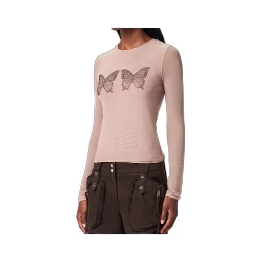 Crystal-Butterfly Tulle T-Shirt