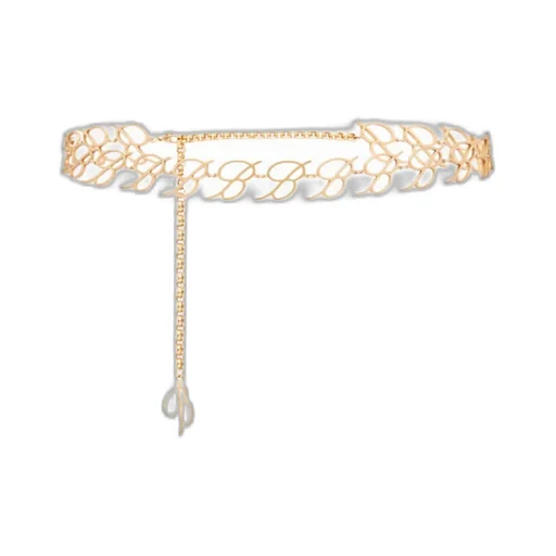 Logo Plaque Chain Belt