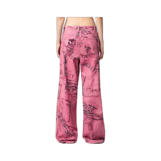 Cargo-Patch Print Puddle Trousers