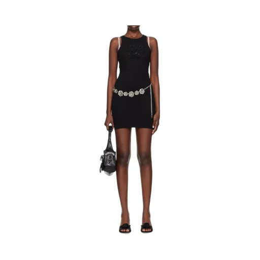 Logo Pattern Mini Dress