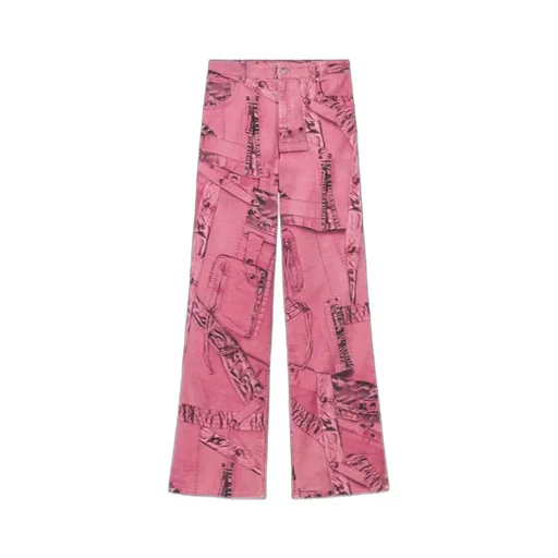 Cargo-Patch Print Puddle Trousers
