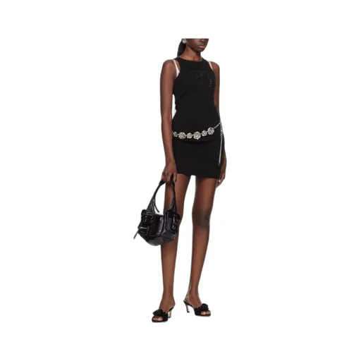 Logo Pattern Mini Dress