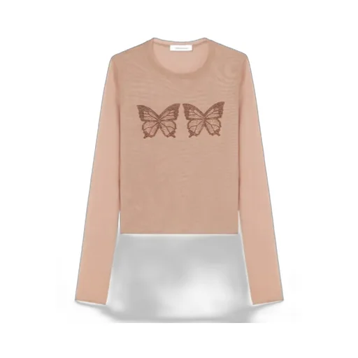 Crystal-Butterfly Tulle T-Shirt