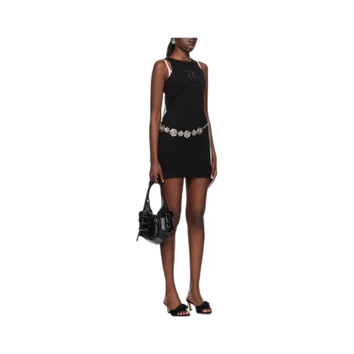 Logo Pattern Mini Dress