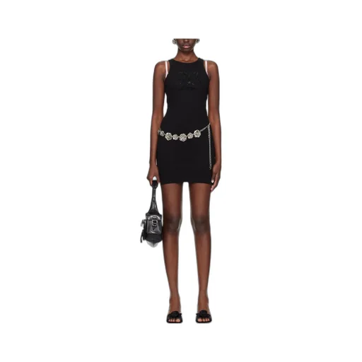 Logo Pattern Mini Dress