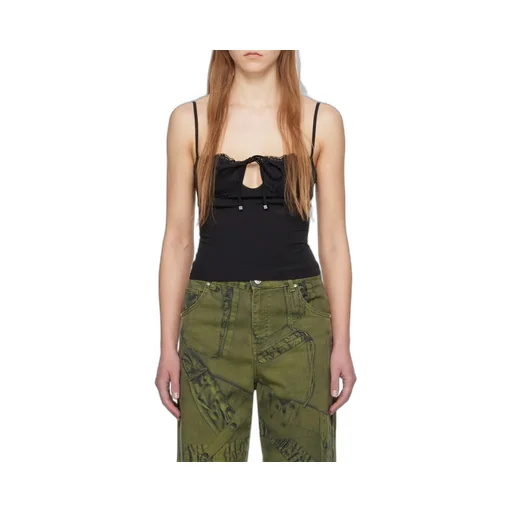 Lace Detailed Spaghetti Strap Tank Top