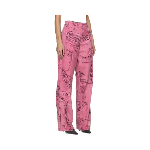 Cargo-Patch Print Puddle Trousers