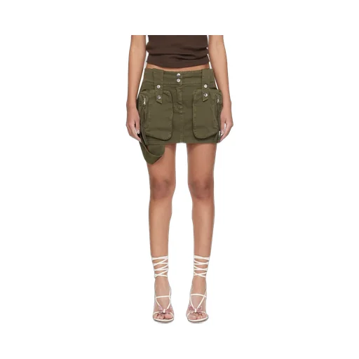 Medium Waist Miniskirt With Pockets
