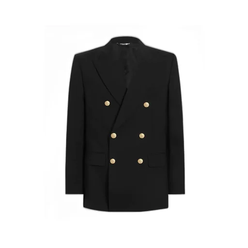 Martini-Fit Gold-Button Double-Breasted Suit