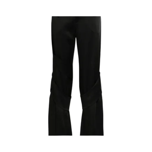 Satin Straight-Leg Trousers