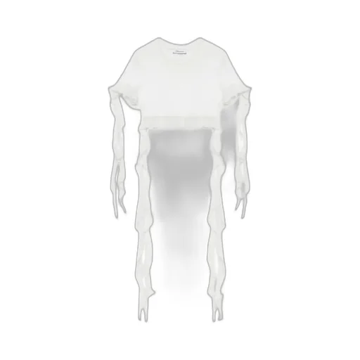 Ruffled Cotton Crop Top