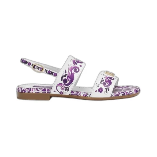 Majolica-Print Sandals