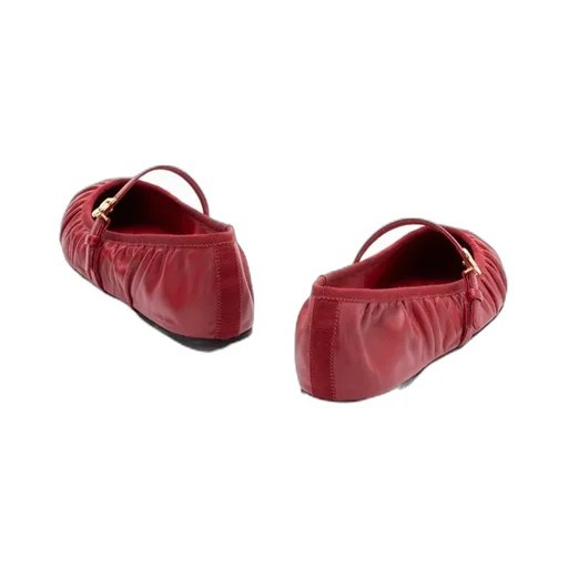 Dg Logo Plaque Ballet Flats