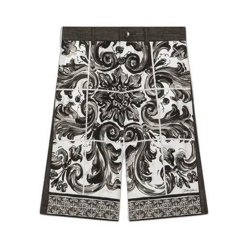 Maiolica-Print Shorts