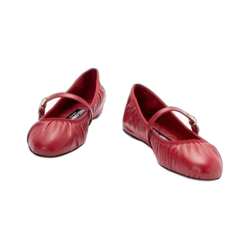 Dg Logo Plaque Ballet Flats