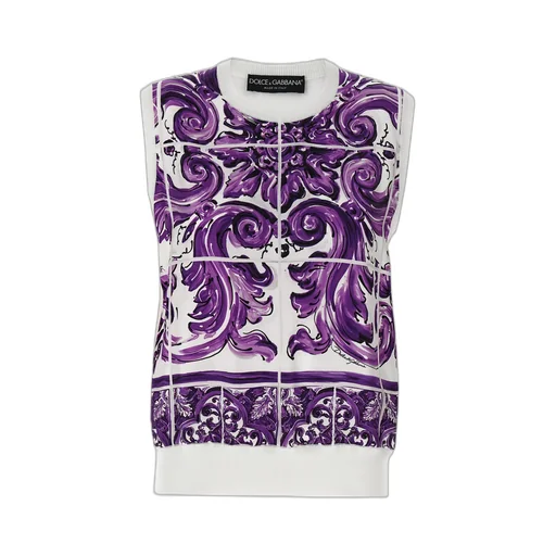 Majolica Printed Tank Top