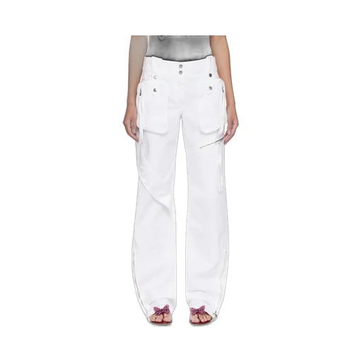 Pocket Design Logo Casual Pants