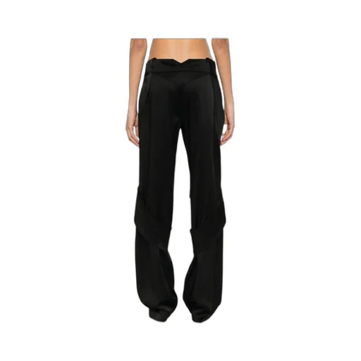 Satin Straight-Leg Trousers