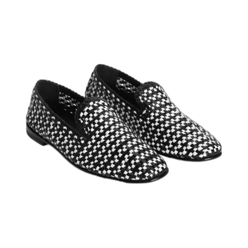 Woven Slip-On Loafers