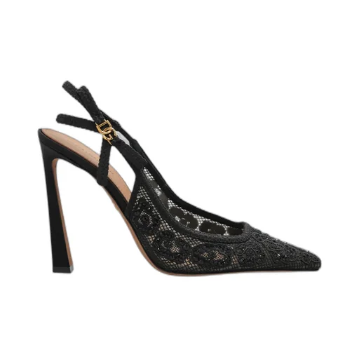 Lace Slingback Pumps