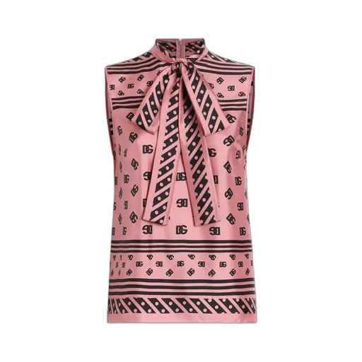 Logo-Print Blouse