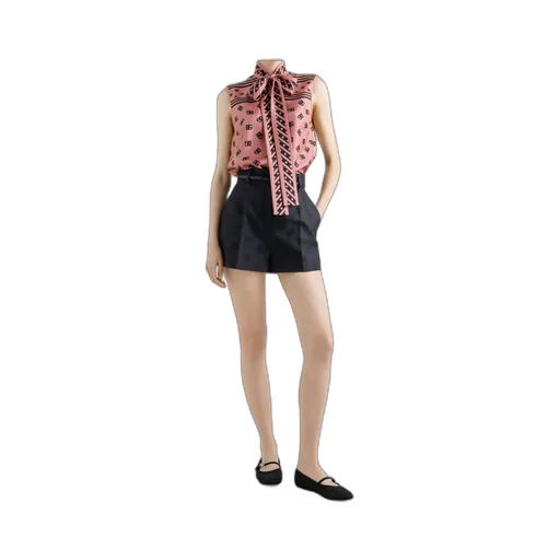 Logo-Print Blouse