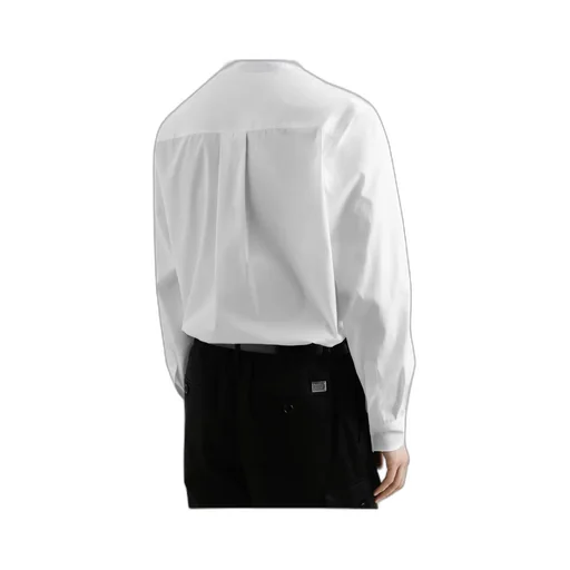 Mandarin Collar Long Sleeved Shirt