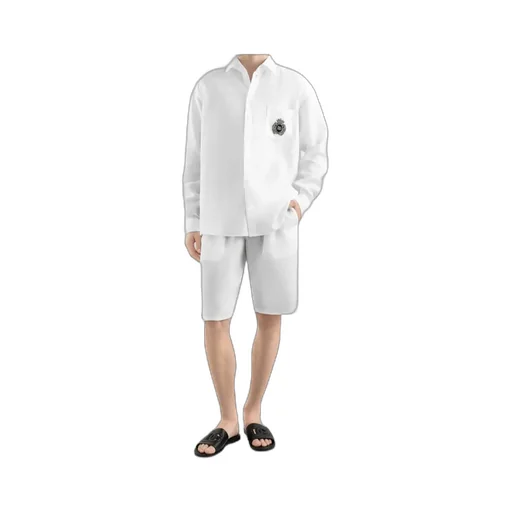 Heraldic Patch Long-Sleeved Shirt