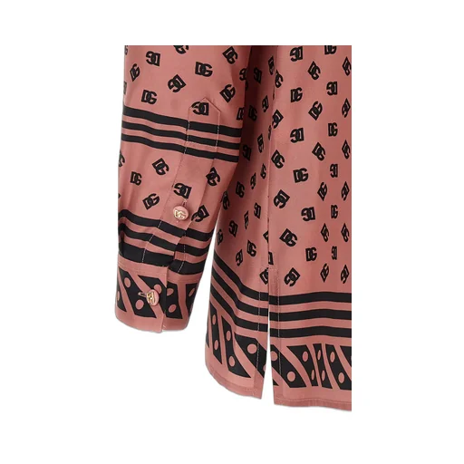 All-Over Dg Logo Scarf Printed Shirt