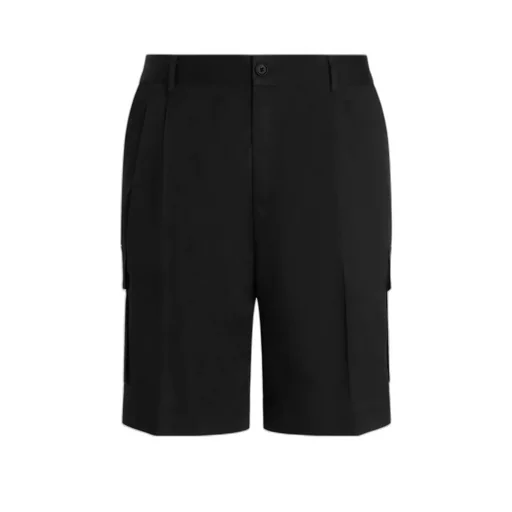 Pleated Cargo Shorts