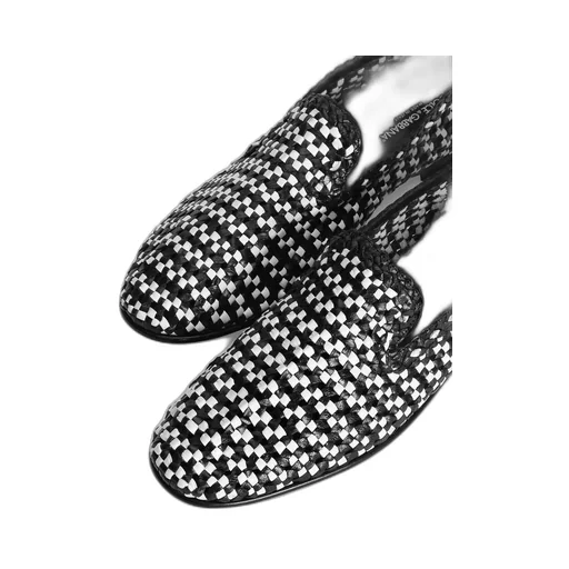 Woven Slip-On Loafers