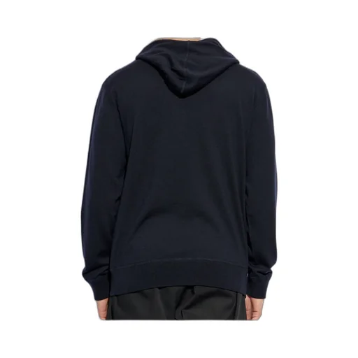 Logo Plaque Drawstring Hoodie