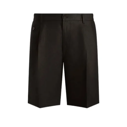 Pleated Bermuda Shorts